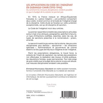 Les applications du code de l'indigénat en Oubangui-Chari (1910-1946)