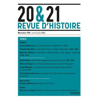 20&21. Revue d'histoire 154