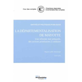La départementalisation de Mayotte