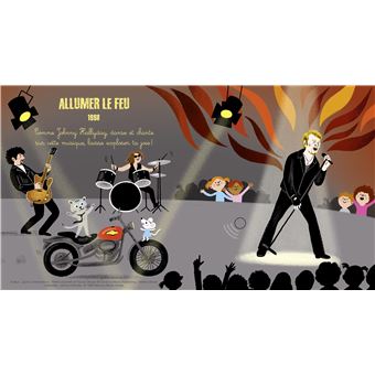 Mes premières chansons de Johnny Hallyday - Livre sonore avec 6 puces avec les extraits originaux -