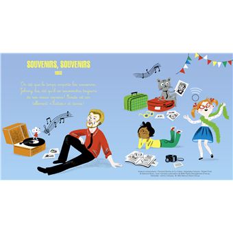 Mes premières chansons de Johnny Hallyday - Livre sonore avec 6 puces avec les extraits originaux -