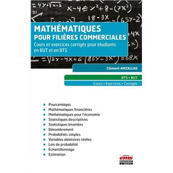 Mathématiques pour filières commerciales
