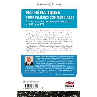 Mathématiques pour filières commerciales