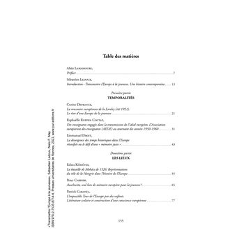 Transmettre l'Europe à la jeunesse