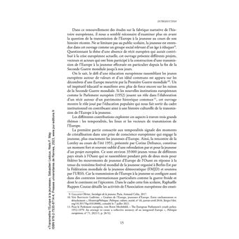 Transmettre l'Europe à la jeunesse