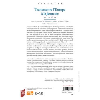 Transmettre l'Europe à la jeunesse