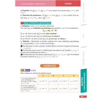 Objectif BAC Ma compil' de spécialités Physique-Chimie et SVT + Grand Oral + option Maths complément