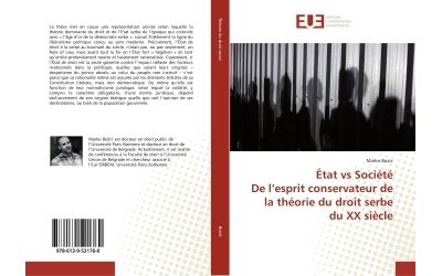 État vs SociétéDe l'esprit conservateur de la théorie du droit serbe du XX siècle