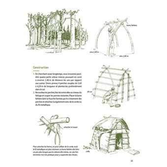 Construire des cabanes en bois et d'autres abris simples dans les jardins et la nature