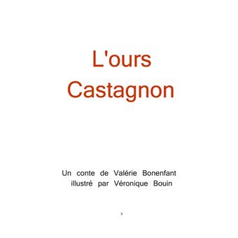 L'ours Castagnon