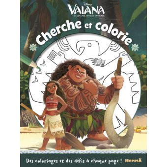 Disney Vaiana Cherche et colorie