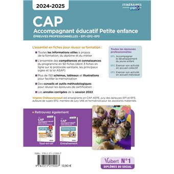 CAP Accompagnant éducatif petite enfance - Épreuves professionnelles - 2024-2025