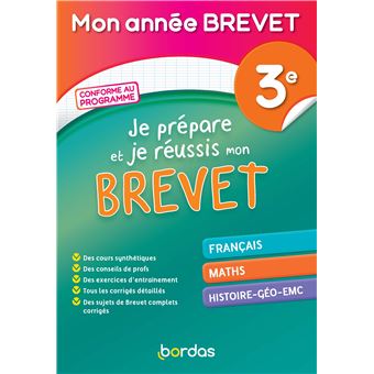 Je prépare je réussis mon brevet