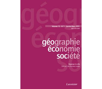Geographie economie societe vol 13 n 1 janviermars 2011 rep