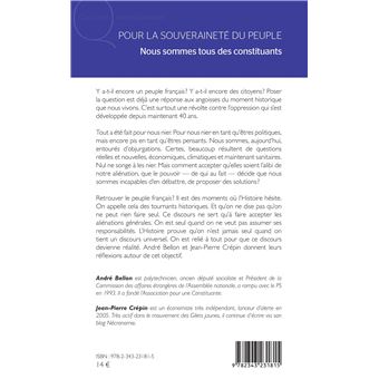 Pour la souveraineté du peuple