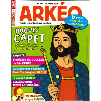Arkéo Junior N°277 Hugues Capet - octobre 2019