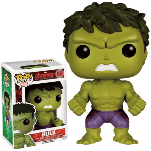 Figurine Funko Pop Marvel Vinyl 68 Hulk Avengers 2 ! 9 cm