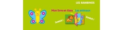 Livre en tissu : Les animaux