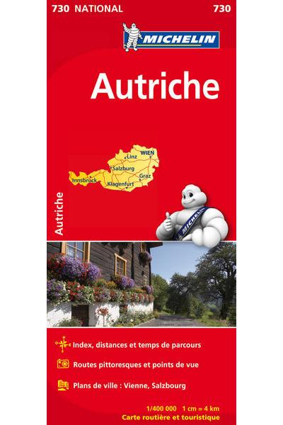 carte autriche michelin Carte Autriche Michelin Échelle 1:140 000   broché   Collectif 