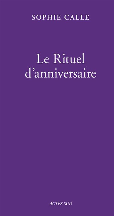 Le rituel d'anniversaire
