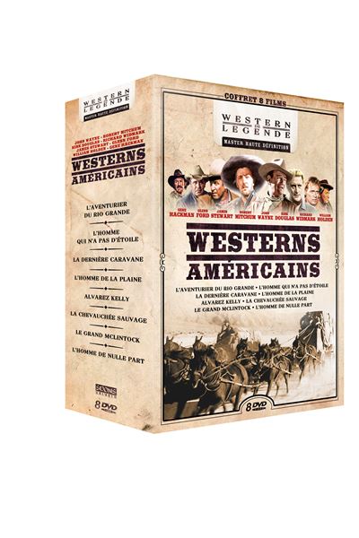 Coffret Westerns Américains 8 Films DVD