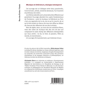 Musique et littérature, dialogue intemporel