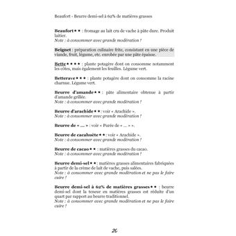 Dictionnaire alimentaire de la gastrite