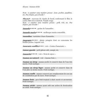 Dictionnaire alimentaire de la gastrite