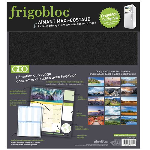 Frigobloc mensuel: Calendrier d'organisation familiale : Play Bac:  : Libros