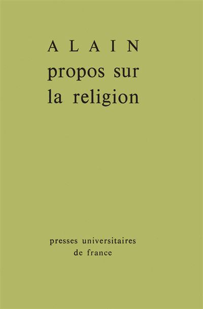 Propos sur la religion -  Alain - Poche