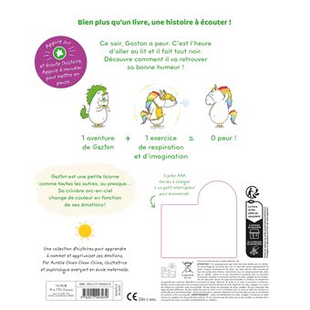 Livre son - Les émotions de Gaston - J'ai peur