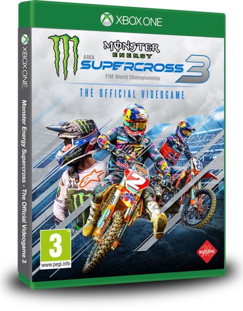 Pochette avant du jeu Monster Energy Supercross 3 Xbox One