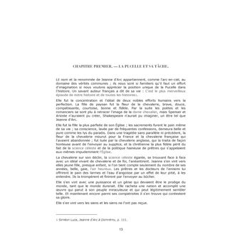 La Pucelle de France : Histoire de la vie et de la mort de Jeanne d'Arc