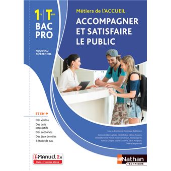 Accompagner et satisfaire le public 1re et Term Bac pro - Livre + licence élève - 2020