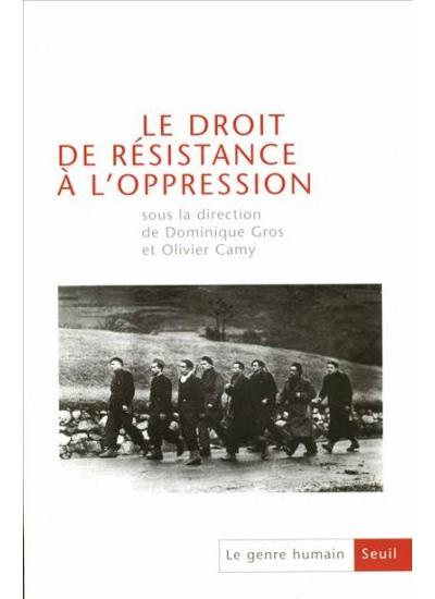 Le droit de résistance à l'oppression