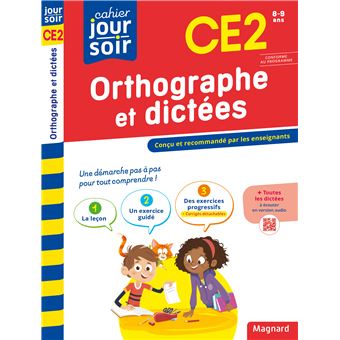 Orthographe et dictées CE2 - Nouveau Cahier du jour Cahier du soir