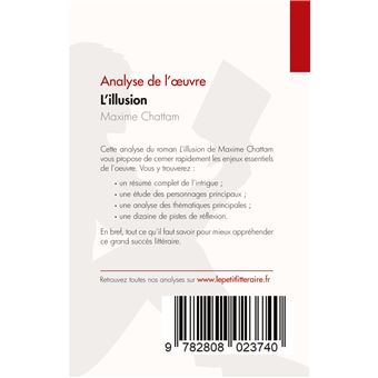 L'illusion de Maxime Chattam (Analyse de l'oeuvre)