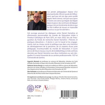 Dialoguer avec Daniel Hameline