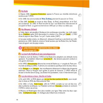 Mon Année Brevet - Les fiches Histoire Géo EMC 3e