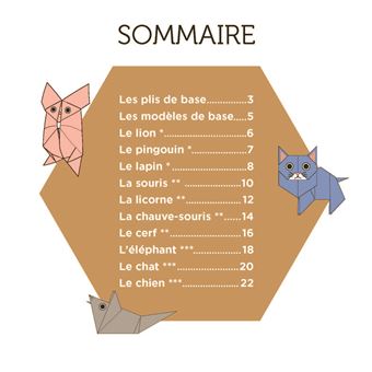 Origami animaux