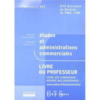 Etudes et administrations commerciales bts livre du professeur - 1