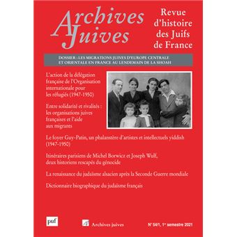 Archives juives, vol. 54, n.1, 2021