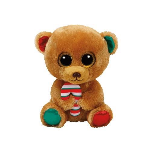 Peluche Bella l’Ours Brun Sucre d'orge Beanie Boo's Ty Medium 33 cm