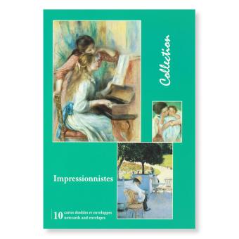 (pvc) - 9,50e - pochette 10 cartes impressionnistes - 1