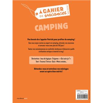Cahier de vacances - Camping