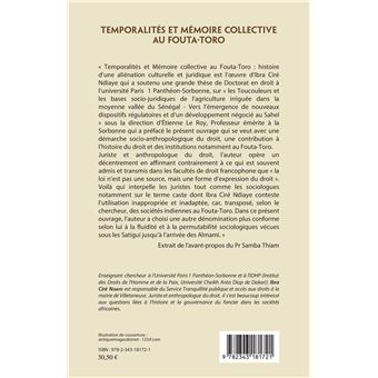 Temporalités et mémoire collective au Fouta-Toro