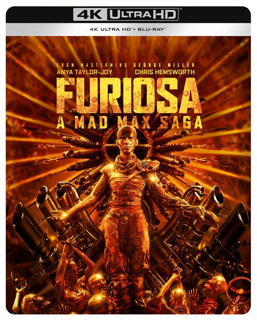 Furiosa Une Saga Mad Max Steelbook Blu-ray 4K Ultra HD