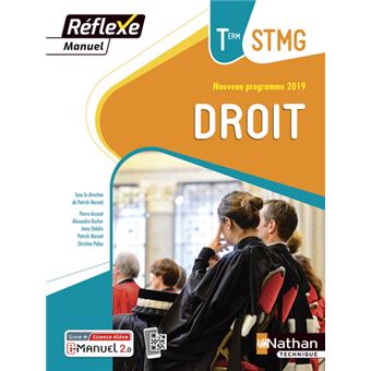 Droit Term STMG (Manuel Réflexe) Livre + Licence élève - 2020