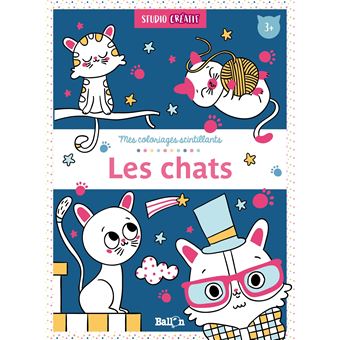 Coloriages scintillants - Les chats
