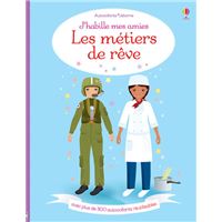 J'habille mes amies - Les métiers de rêve - Autocollants Usborne